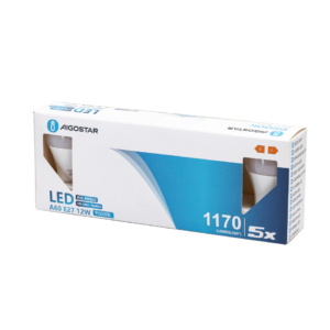 Lampadine LED Aigostar A60 E27 12W luce fredda - 6500K 331597 (conf.5)