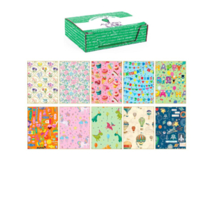 Carta regalo Kartos linea Fantasy Mix 70x100 cm - fogli in soggetti assortiti - 80 g/m² - 18344 (conf.100)